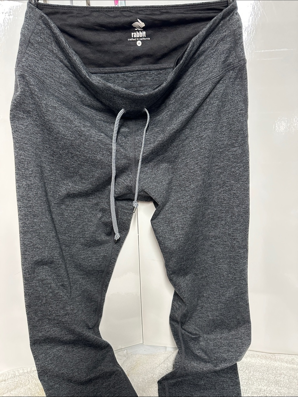 Rabbit Charcoal Drawstring Jogger Pants for Women